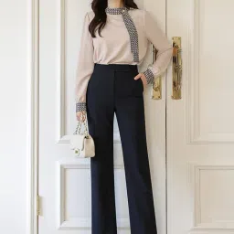 gg style Women Western Printed Cuff Collar Tops image 3