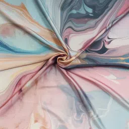 one echelon Satin Silk Ombre Long Scarf for Women Lightweight Fashion Scarves in Print Floral Pattern image 1