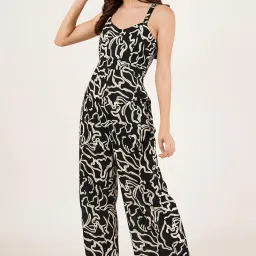 cotland fashions Jaipuri Cotton Abstract Printed Sleeveless Jumpsuit for Women image 5