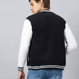 be savage Men's Cotton Blend Standard Length Bomber Jacket image 4