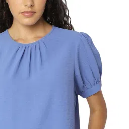 vero moda Women Solid Round Neck Top image 5