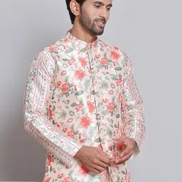 jompers Digital Printed Nehru Jacket For Men image 3