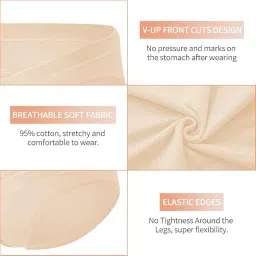 shaperx Cotton Low Waist Maternity Panty – Comfortable Under Belly Pregnancy Innerwear image 4