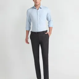 arrow Men's Tapered Fit Mid Rise Pants image 1