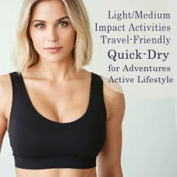 dressably Pack of 3 Women's Sports Bra Set – Seamless Design, Non-Wired, Non-Padded, Comfortable & Stretchy, Perfect image 5