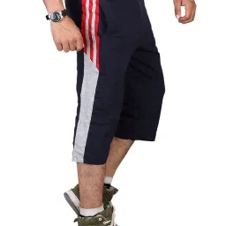 vego Mens Cotton Three by Fourth, 3/4, Capri, Three Quarter Grey Plus Size image 2