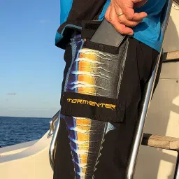 tormenter Mens Side Tuna Board Boardshorts 32 Black image 1