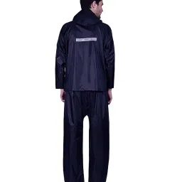 vordvigo Water Resistant Semi-Nylon Rain Coat with Pant, Blue, Medium Size image 3