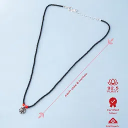 gargi by p.n. gadgil and sons | 925 Sterling Silver | Red Antique Mangalsutra | Gift for Women | With Hallmark & 925 Stamp image 2