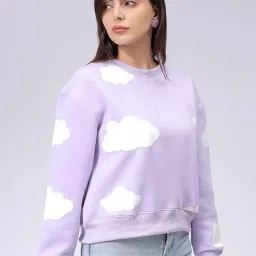 freehand by The Indian Garage Co Women Relaxed Fit Graphic Print Crewneck Sweatshirt image 2