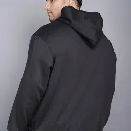 wear your opinion Men's Plus Size Drop Shoulder Sweatshirt Hoodies for Winter Wear image 1