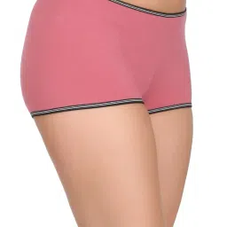 clovia Women's Cotton Minimalist Regular Boy Shorts image 1