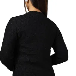 soch Womens Acrylic Woven Design Cardigan image 2