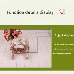 Honmin® Adjustable Anti-Fall Head Protection Hat for Middle-Aged and Elderly | Pure Cotton Anti-Collision Safety Helmet for Home & Leisure image 4