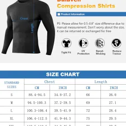 dalavch 5 Pack Men's Compression Shirts Long Sleeve Athletic Workout Sports Undershirt Base Layer Top for Winter image 5