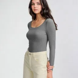 kotty Women's Solid Slim Fit Fashion Vest image 1