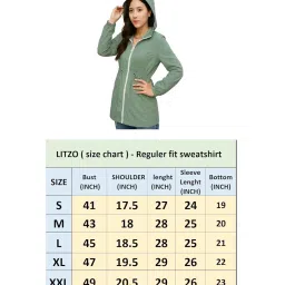 LITZO Women Jacket || Women Sweatshirt Style Jacket for Winter Wear (L-127-129) image 4