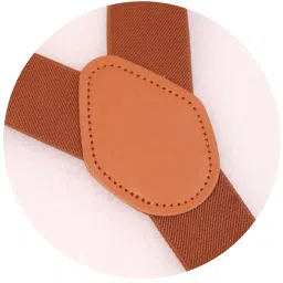 fensir Adjustable Leather Suspenders with Metal Hooks for Men and Women Durable Elastic image 3