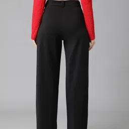 kotty Women's Straight Fit Mid Rise Trouser image 4