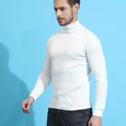juari be a gentleman Men's Ribbed Turtleneck Sweater, Long Sleeve image 2