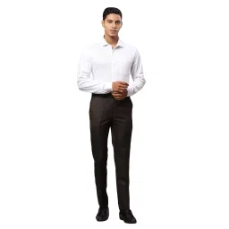 raymond Men's Slim Fit Mid Rise Trouser image 4