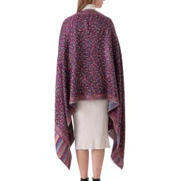 eh Pashmina Stole, Reversible Jamawar weave in beautiful paisley & floral, very soft MODAL fabric, all season Stole, Scarf, Wrap. image 3