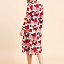 momtobe Women's Fit and Flare Calf Length Dress image 3