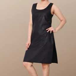 kasani Women's Camisole Cotton Long Knee-Length Sameej/Slip/Inner, Sleeveless, Pack of 2 image 3