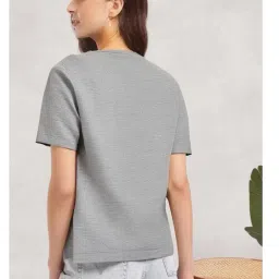 mack jonney Women Regular Printed Cotton Blend T-Shirt||Round Neck T-Shirt for Women||Half Sleeve T-Shirt -M2069 image 2