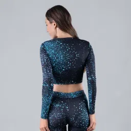 keepfit Printed Long Sleeves Padded Swim Set for Women| Swimming Suit for Women image 3