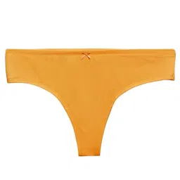 clovia Women's Cotton Regular Solid Thong Panties image 5