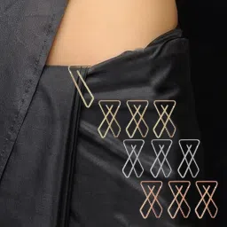 secure fire Coat Dress Gown Shawl Bridal Safety Saree Pins For Women | Multi-Use Fastening Solution | Elegant Look | Reliable Hold | Ideal For Ethnic & Western Outfits image 2