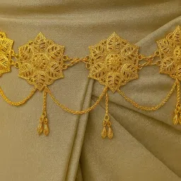 smarnn Gold Plated Waist Belt for Women | Traditional Kamarband/Kardhani | Ethnic Indian Bridal Jewellery for Saree, Lehenga & Wedding Functions image 1