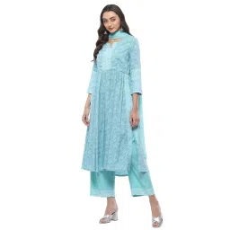 biba Women Rayon Gathered Suit Set image 1