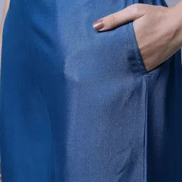 aurelia Women's Regular Fit Mid Rise Strechable Regular Palazzo Pants | Ankle Length Palazzo Pants image 5