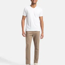 jockey AM44 Men's Super Combed Cotton Rich Pique Interlock Fabric Slim Fit Trackpants with Side and Back Pockets image 3