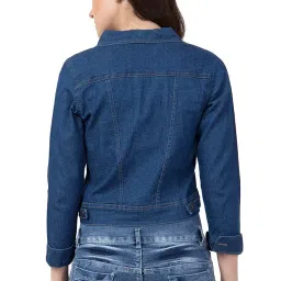 funday fashion Women's Denim Blend Standard Length Regular Jacket image 3
