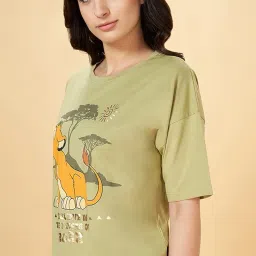 dreamz by pantaloons Women's Comfort Fit Top (110152151010_SAGE L) image 4