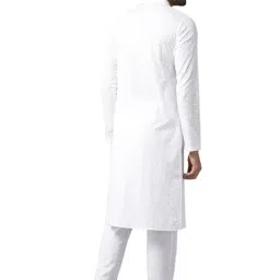 see designs Men's Cotton Embroidered Regular Kurta Pyjama image 3
