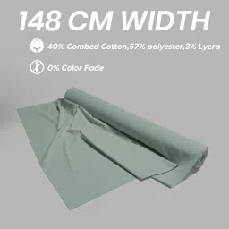 b bigreams - your comfort is our mission BIGREAMS Unstitched Men's Cotton Lycra Stretchable All Weather Solid Coat Pant Formal 3-Piece Suit Fabric - 0% Color Fade, Wrinkle Free Suit Piece image 2