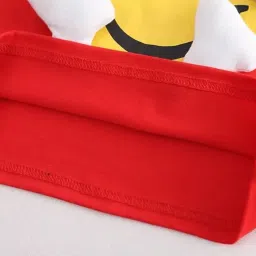 bold n elegant Kid's Playful Happy Face Print Cotton Half Sleeve T-shirt & Denim Shorts Summer Clothing Set for Infant Toddler Boys Girls image 2