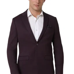 peter england Men's Formal Premium Textured Blazer image 1