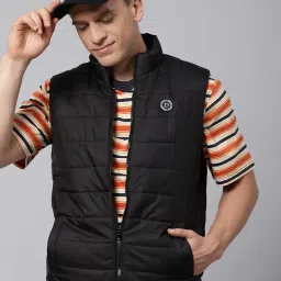 dennis lingo Polyester Regular Fit Long Sleeves Men's Solid Puffer Jacket with 2 Pockets - Lightweight Casual Winterwear for Men image 5