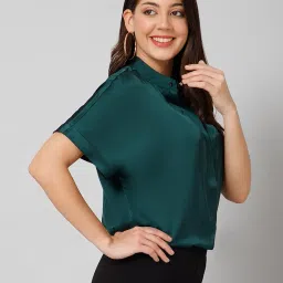 purys Women's Solid Regular Fit Shirt image 3