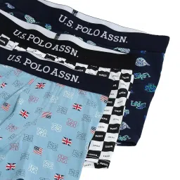 u.s. polo assn. Men's Cotton Blend Classic Printed Trunks image 4
