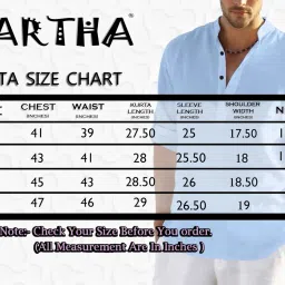 zartha Men's Cotton Blend Casual Kurta Shirt image 2