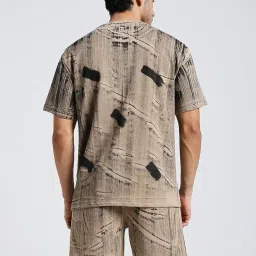 Vogaan Men's Cotton Short Sleeve Tracksuit Summer T Shirt & Shorts Set with 2 Pockets || Casual Co-ord Sets image 2