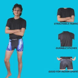 anjor Swimming Tshirt & Trunk for Men & Women| for Swimming, Waterparks, Surfing and Other Water Sports image 1