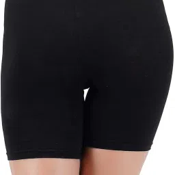 R LON Cotton Lycra Tight Fit Stretchable Cycling Shorts Womens | Shorties for Active wear/Exercise/Workout/Yoga/Gym/Cycle/Running image 1