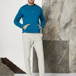 amazon brand - symbol Men Cotton Rich Light Weight Crew Neck Sweatshirt (Regular Fit) image 2